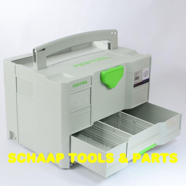 Festool Systainer SysSortainer met 1 schuiflade onder systainer TLoc 2